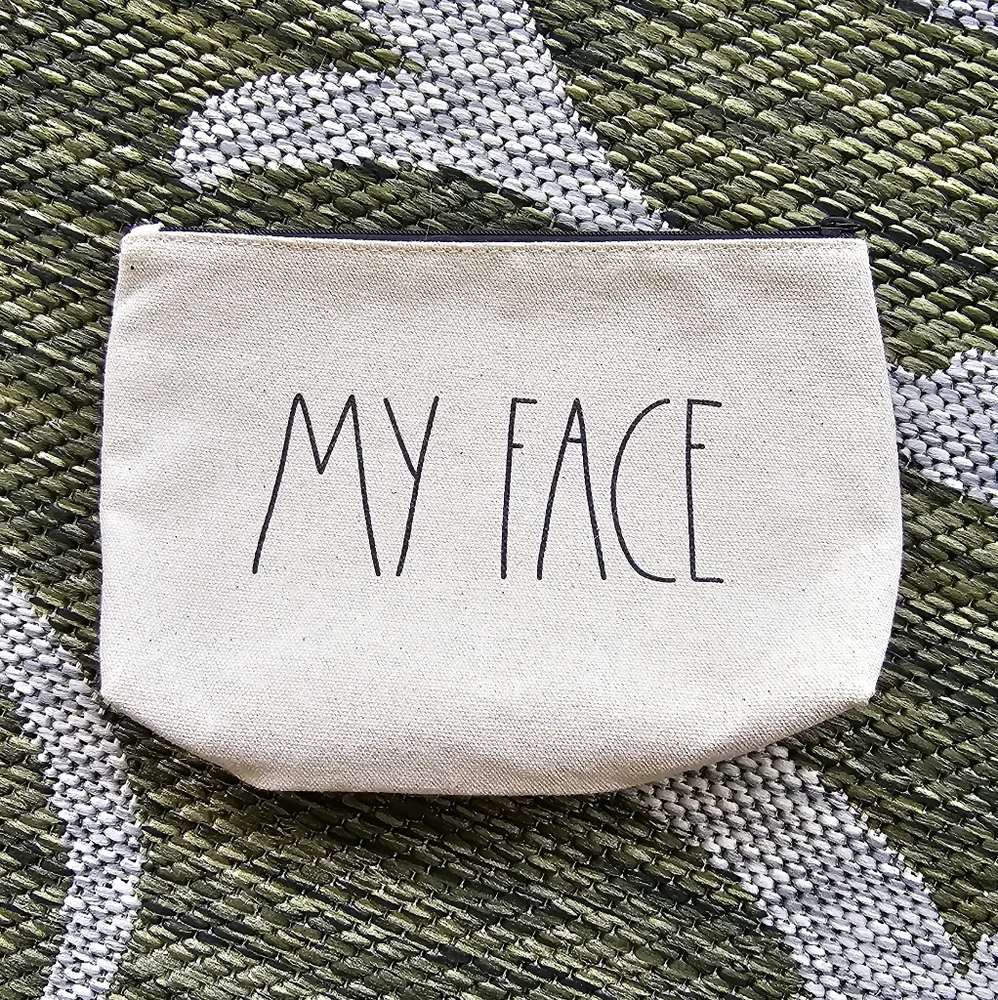 Rae Dunn Canvas Makeup Bag